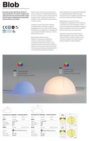 Redo 90167 - Lampada da esterno BLOB 1xE27/23W/230V Ø 38 cm IP65 bianca