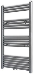 Radiatore Centrale Portasciugamano Dritto Grigio 600 X 1160 Mm /