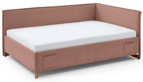Letto da bambini con sponde rosa imbottito rete non inclusa 140x200 cm Fun – Meise Möbel