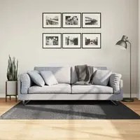 Tappeto IZA a Pelo Corto Aspetto Scandinavo antracite 120x170cm 375428