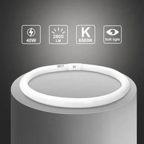 Tubo fluorescente T9 G10q/40W/230V 6500K - Aigostar