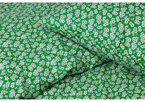 Biancheria da letto singola in cotone sateen verde 140x200 cm Pleasantly - JUNA