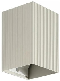 FARO 40536 - Applique SOLE 1xGU10/8W/230V grigio ondulato quadrato