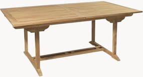 Tavolo da giardino in legno di teak con foro per ombrellone Fun