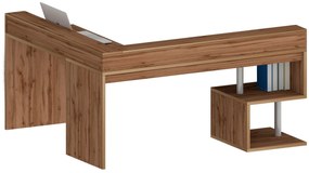 Scrivania angolare con sopralzo Cube in finitura Rovere Wotan