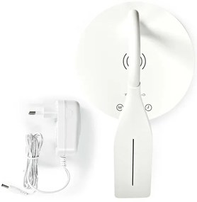 Nedis LTLGQ4M2WT - Lampada dimmerabile con ricarica wireless Qi LED/5,5W/230V 2700-6500K