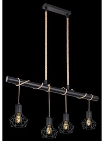 Globo 54017-4H - Lampadario a sospensione con filo PRISKA 4xE27/60W/230V