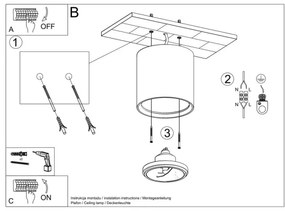 Sollux SL.0841 - Faretto KALU 1xGU10/ES111/40W/230V