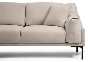 Divano angolare beige chiaro, angolo sinistro Leo - Artie