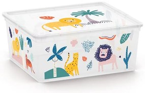 Scatola per bambini bianca in plastica 40x34x17 cm C Box Style – KIS