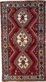 Shiraz Tappeto persiano 130 x 240 Rosso (Iran) Annodato A Mano