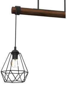 Lampadario a plafone ACERO 3xE27/60W/230V