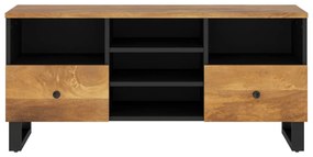 Mobile TV 100x33x46cm Legno Massello Mango e Legno Multistrato