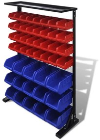 Pannello A Parete Per Attrezzi Garage Blu E Rosso /
