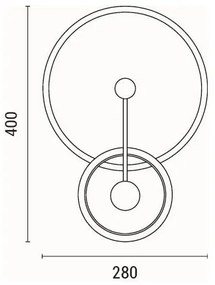Applique a LED LED/15W/230V 3000K