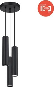 Brilagi - Lampadario a cavo CRESTO 3xGU10/10W/230V nero