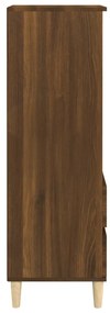 Credenza rovere marrone 40x36x110 cm in legno multistrato
