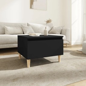 Tavolino Nero 50x46x35 Cm İn Legno Multistrato /
