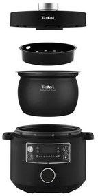 Tefal - Pentola elettrica multifunzionale TURBO CUISINE 4,8 l 1090W/230V nero