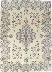 Kashan Tappeto 410 x 300 Beige (Iran) Annodato A Mano
