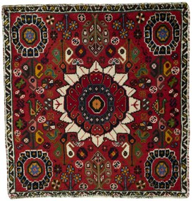 Shiraz Tappeto 60 x 70 Rosso (Iran) Annodato A Mano