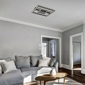 Rabalux 71071 - Plafoniera LED SIDONA 48W/230V 3000K nera