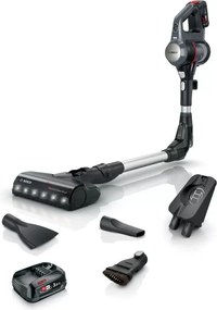Bosch - bbs712a scopa elettrica per pavimenti e senza sacco 0,3 l nero, acciaio inox