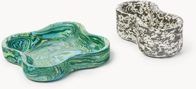 Set di 2 ciotole decorative in marmo tecnico Elara
