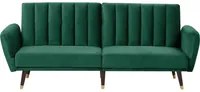 Divano Letto Verde Letto Trasformabile In Velluto Tappezzeria Elegante Glam Moderno Soggiorno Camera Da Letto