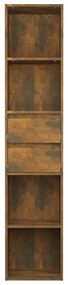 Libreria Rovere Fumo 36x30x171 cm in Legno Multistrato