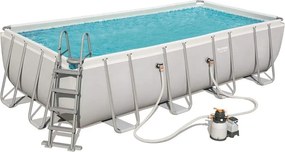Piscina Power Steel Rettangolare Telaio Portante Cm.549X274X122H. - kg.113.9 - lt.14.812 - filtro sabbia (art.56466)