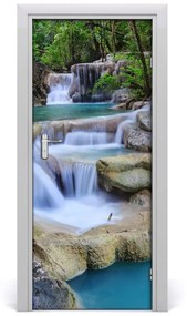 Adesivo per porta Thailandia cascata 75x205 cm