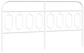 Testiera in metallo bianco 193 cm