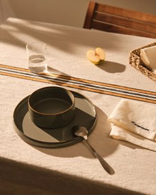 Kave Home - Piatto da dessert Lescala in ceramica blu