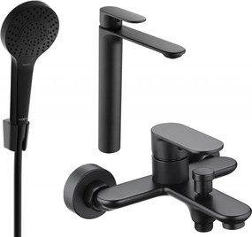 Mexen Milo R05 set vasca da bagno, nero - 71313R05-70