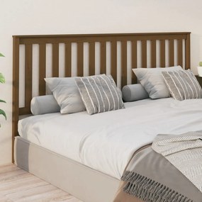 Testiera Per Letto Ambra 206x6x101 Cm İn Legno Massello Di Pino /