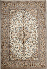 Kashan Tappeto 200 x 290 Beige (Iran) Annodato A Mano