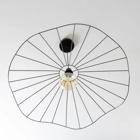 Brilagi - Lampadario LED sospeso su cavo CERIA WIRE 1xE27/40W/230V Ø 80 cm nero
