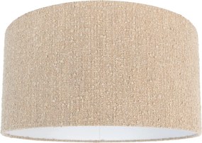 Paralume in tessuto beige con tessuto bouclé 50/50/25