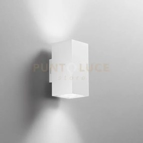 Applique led polo in policarbonato bianco 2x 8w 1600lm cct ip65 16x...