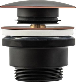 Tappo per lavabo universale klik-klak Rea Old Black