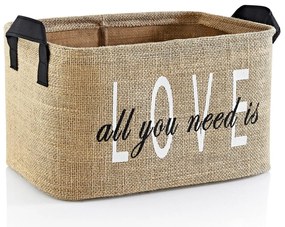 Cestino in iuta 30x22x30 cm - Mioli Decor