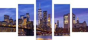 Quadri 5 pezzi – Ponte di Brooklyn