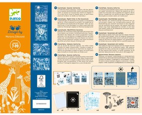 Set creativo - Cianotipia - Al chiaro della luna