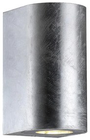 Nordlux - Applique da esterno CANTO 2xGU10/28W/230V IP44 argento