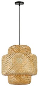 Immax 08267L - Lampadario a sospensione con filo HILO 1xE27/40W/230V diametro 38 cm bambù