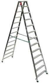 Scala FACAL doppia Dupla in alluminio 11 gradini portata massima 150 kg EN 131 per lavori fino a 4.24 m