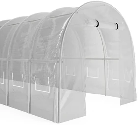 Serra a tunnel con struttura 12 m² L300 x l400 x H200 cm Acciaio Bianco - IPOMEA