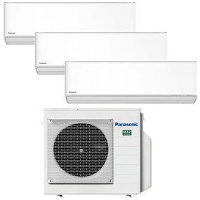 Condizionatore a muro multisplit trial PANASONIC ETHEREA NANOEX WIFI 24000 BTU 9K 9K 12K classe raffreddamento A++, classe di riscaldamento A+, bianco