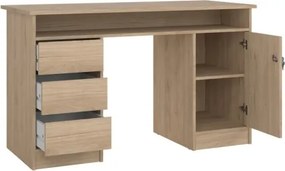 Scrivania 1 Anta 3 Cassetti 126x55x75h Function Plus Quercia